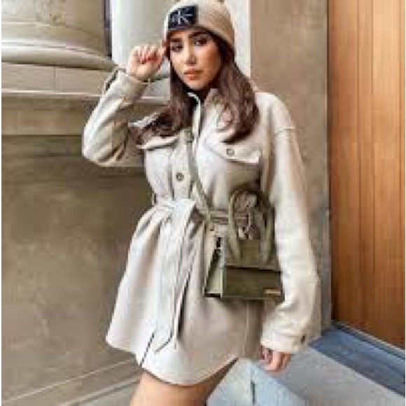 Zara belted overshirt/shacket - Picture 4 of 10